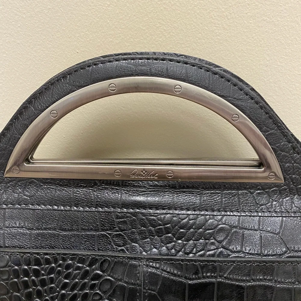 Patricia Nash black croc purse - Picture 5 of 6